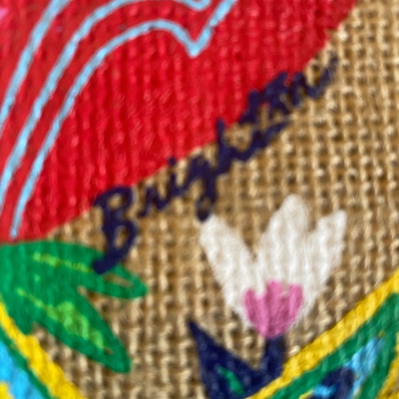 Brighton LOVE  Tote with Pink Floral & Lovebird design - Picture 2 of 5